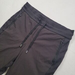 Athleta Headlands Hybrid Trek Jogger Women 10 Black Solid Hiking Athletic Pants